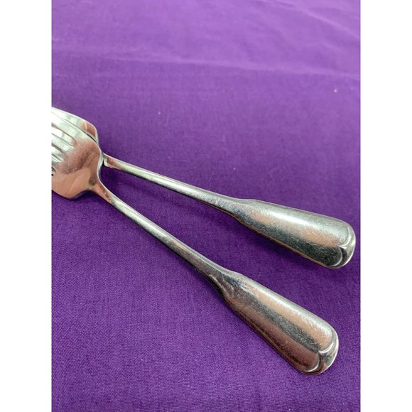 Oneida Two Salad Forks Flatware Patrick Henry Stainless Scratches - Picture 5 of 6